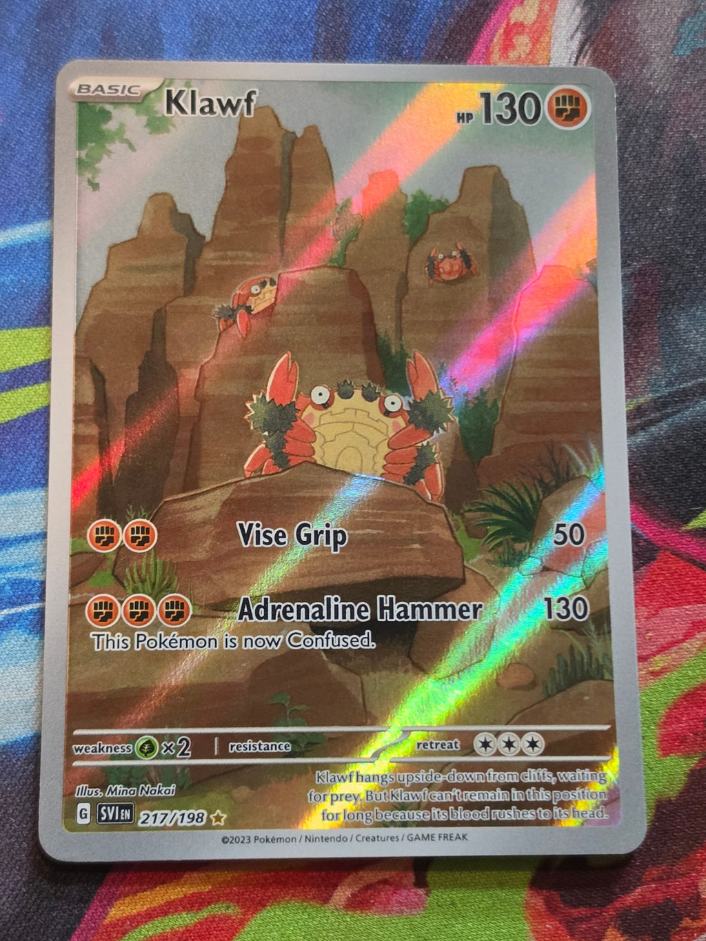 Klawf Illustration Rare SV01: Scarlet & Violet Base Set 217/198 NM- Pokemon