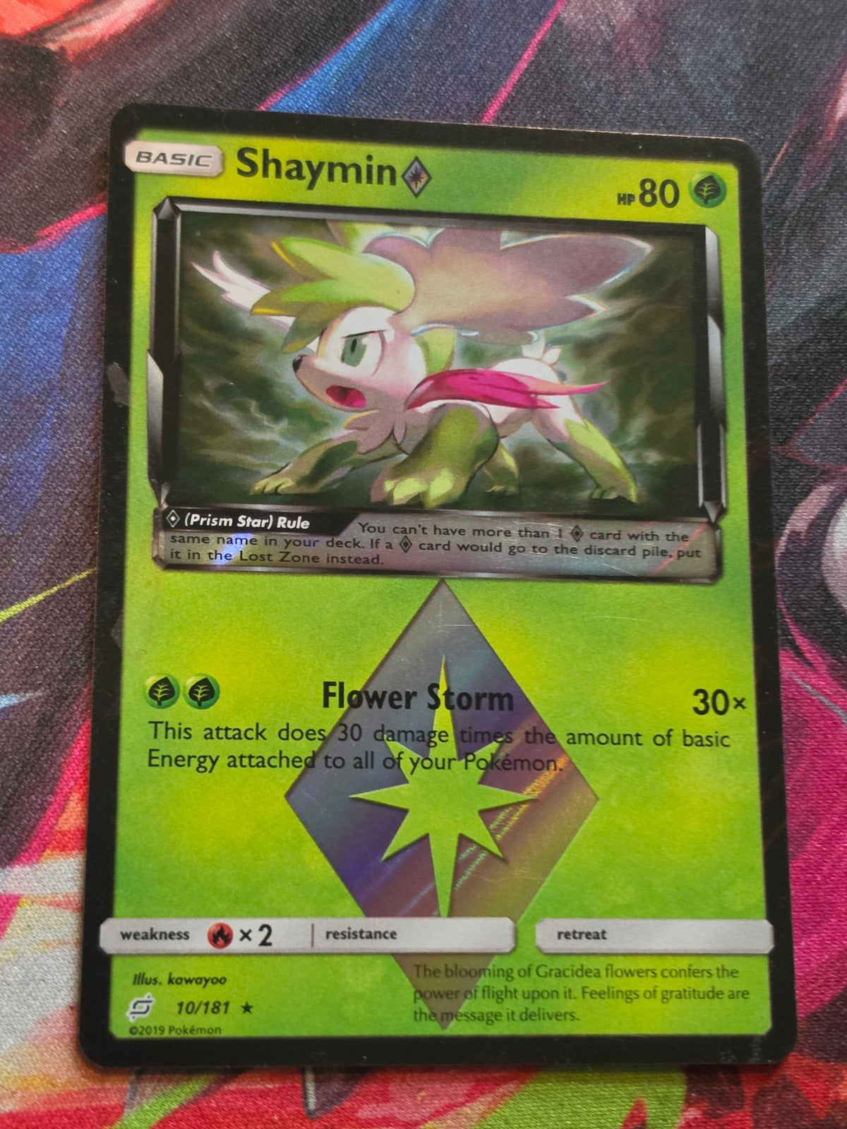 Shaymin Prism Star Prism Rare Team Up 10/181 LP+ Pokemon