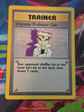 Imposter Professor Oak Unlimited Base Set Rare 073/102 LP Pokemon