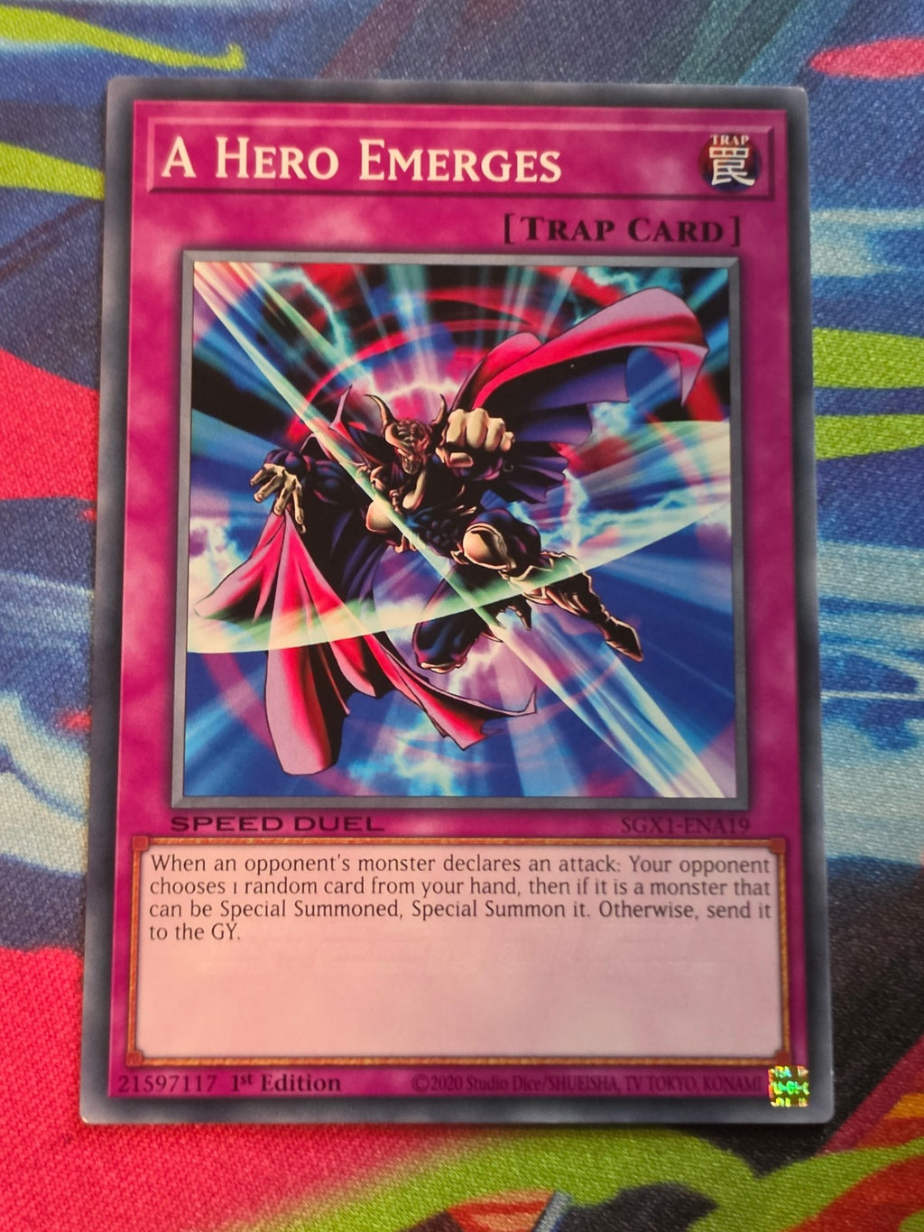 A Hero Emerges Common Speed Duel GX: Duel Academy Box SGX1-ENA19 1st Edition LP Yu-Gi-Oh!