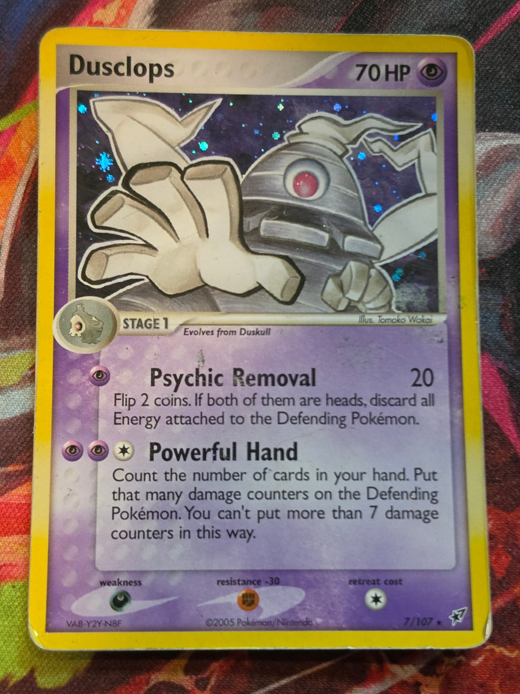 Dusclops Holo Rare EX Deoxys 7/107 DMG Pokemon