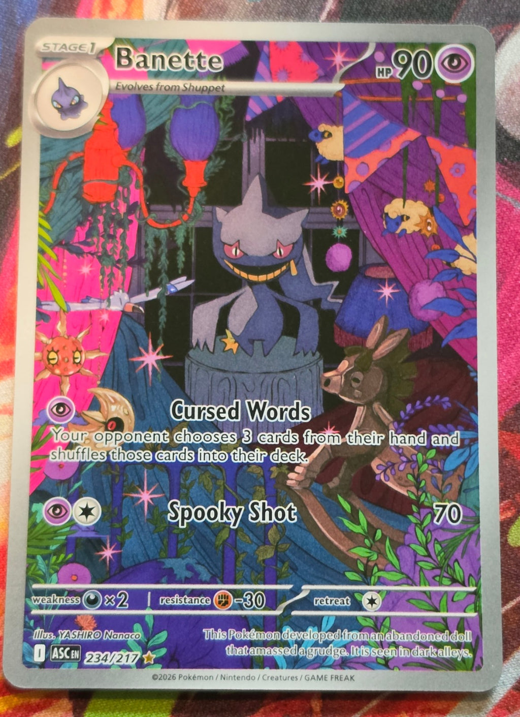 Banette Illustration Rare ME: Ascended Heroes 234/217 NM- Pokemon