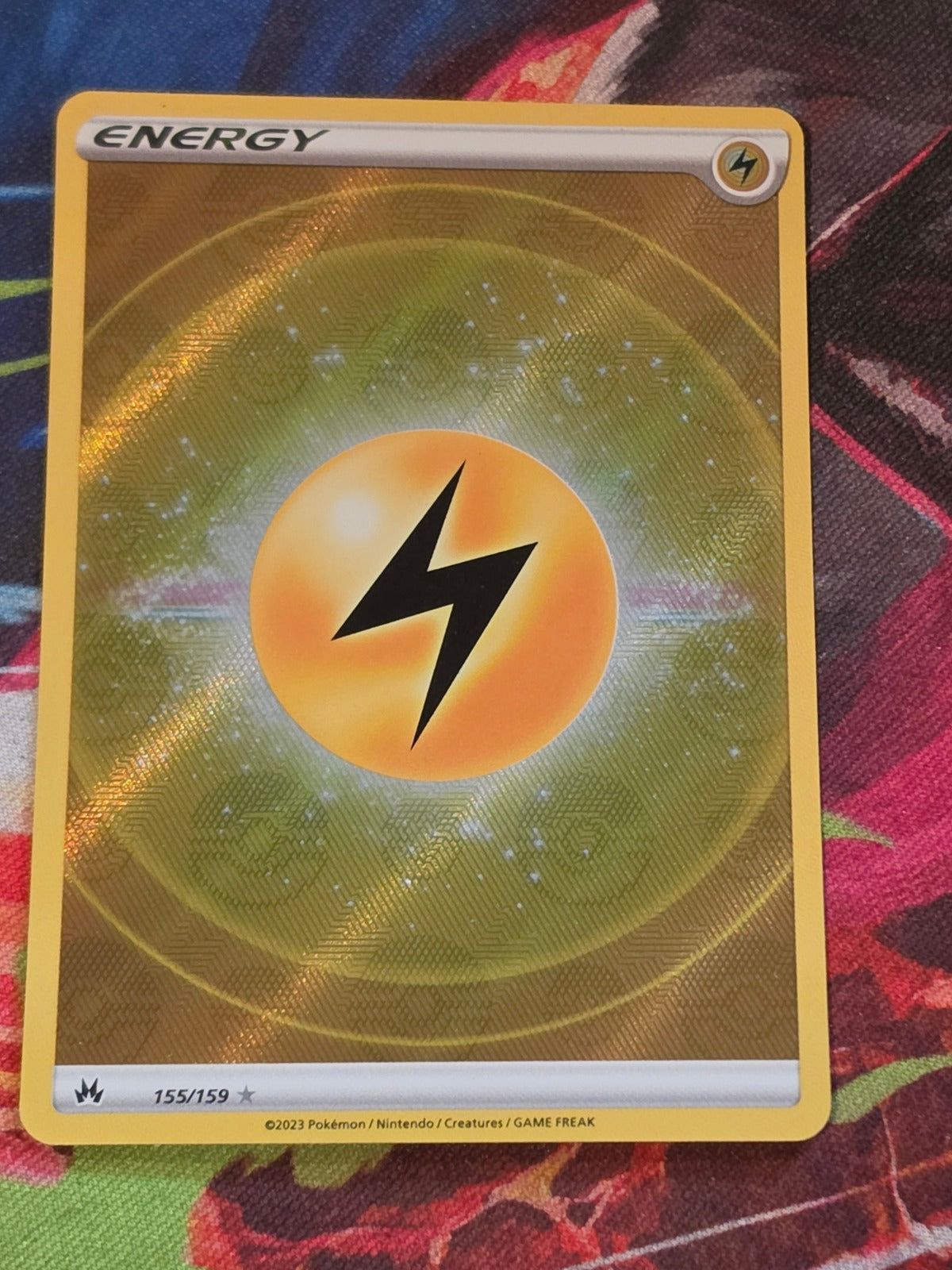 Lightning Energy (Texture Full Art) Ultra Rare Crown Zenith 155/159 NM Pokemon