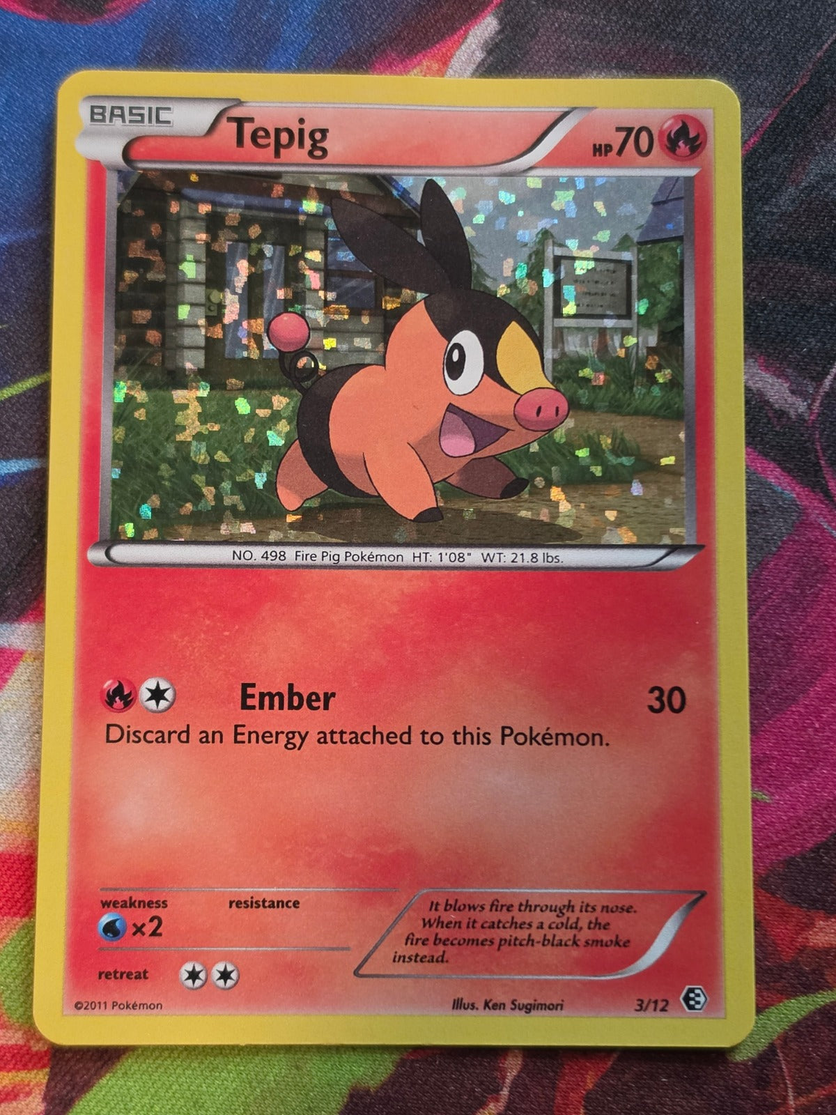 Tepig Holo Promo McDonald's Promos 2011 003/012 LP Pokemon