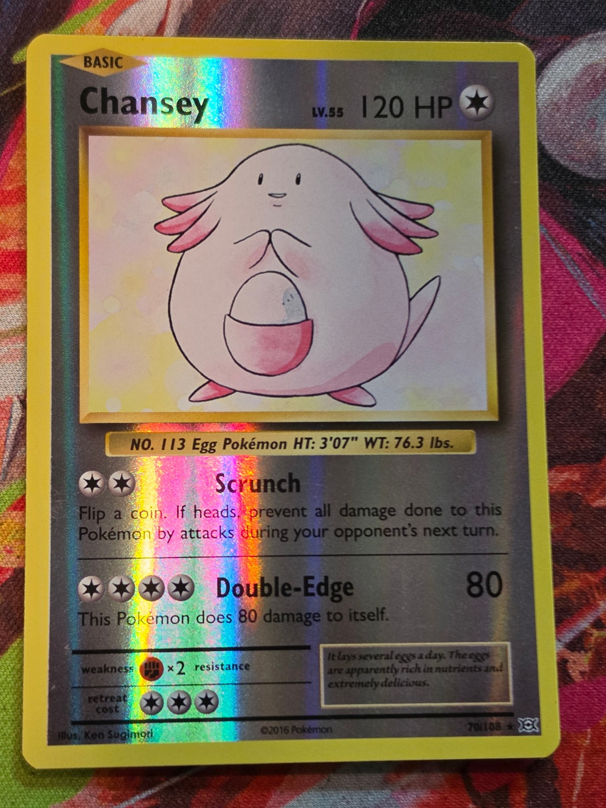 Chansey Holo Rare Reverse Holo XY - Evolutions 70/108 LP+ Pokemon