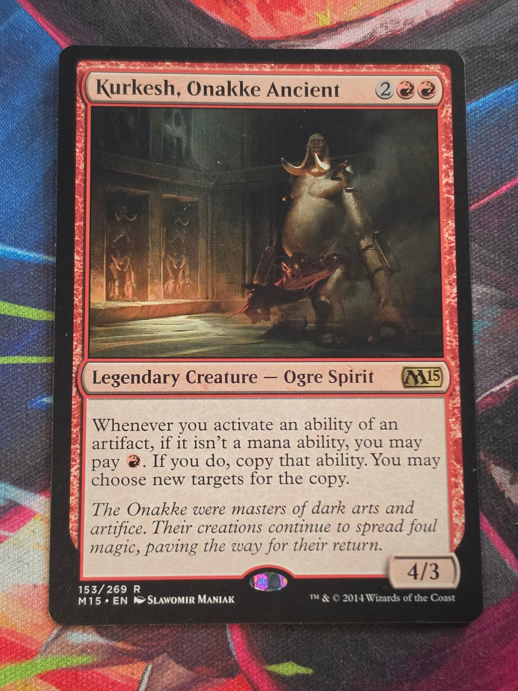 Kurkesh, Onakke Ancient - 153 - Magic 2015 (M15) - R - LP MTG