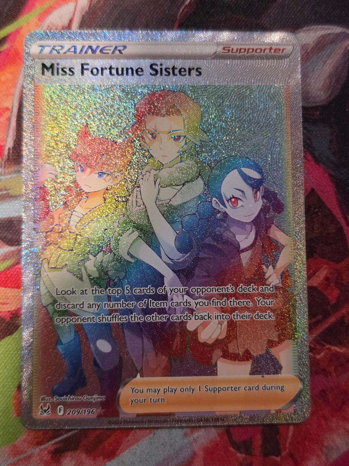 Miss Fortune Sisters Secret Rare Lost Origin 209/196 NM Pokemon