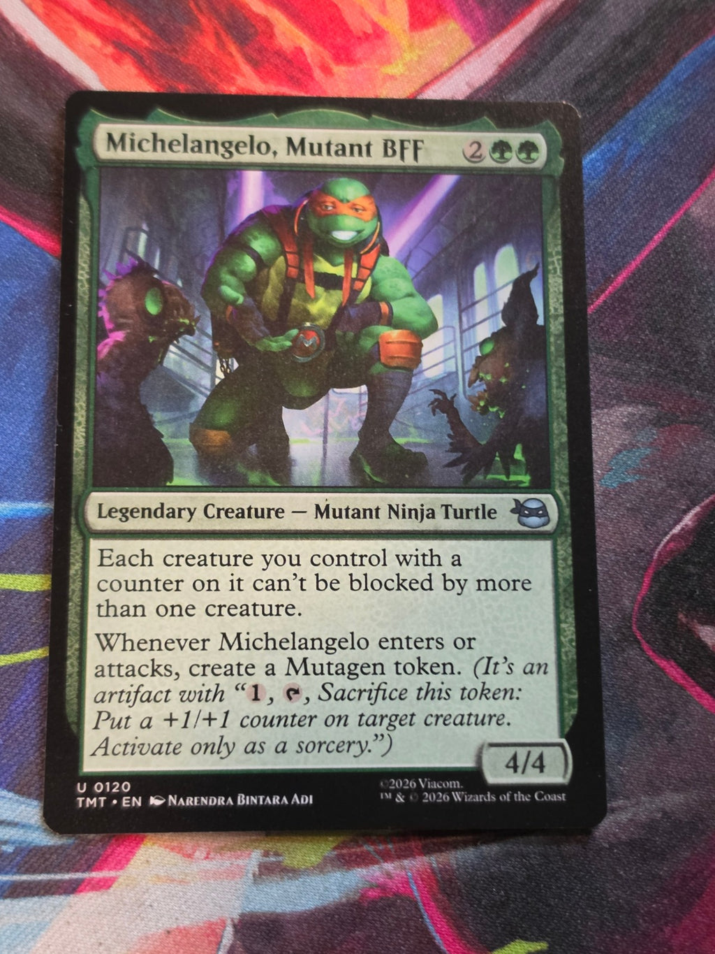 Michelangelo, Mutant BFF - 120 - Teenage Mutant Ninja Turtles - U - NM MTG