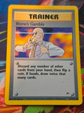 Blaine's Gamble - 121/132 - Gym Heroes - Common - Unlimited - MP Pokemon