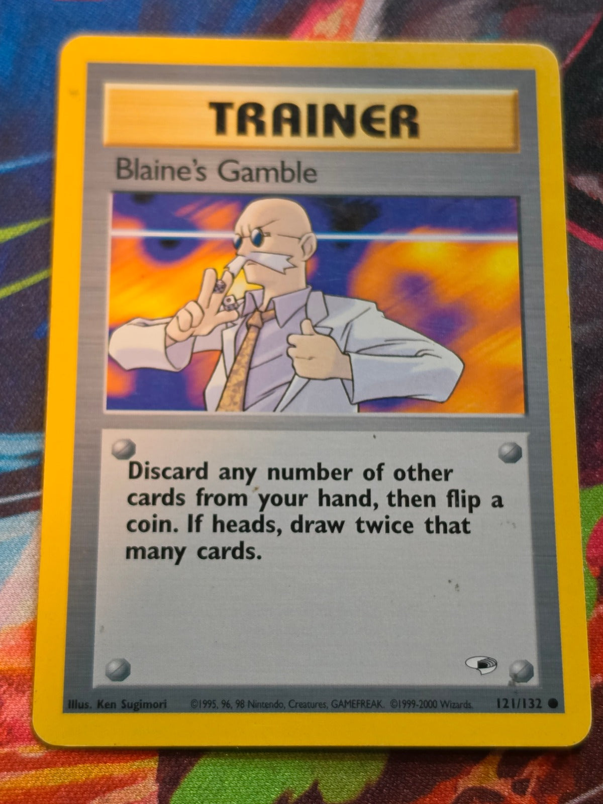 Blaine's Gamble - 121/132 - Gym Heroes - Common - Unlimited - MP Pokemon