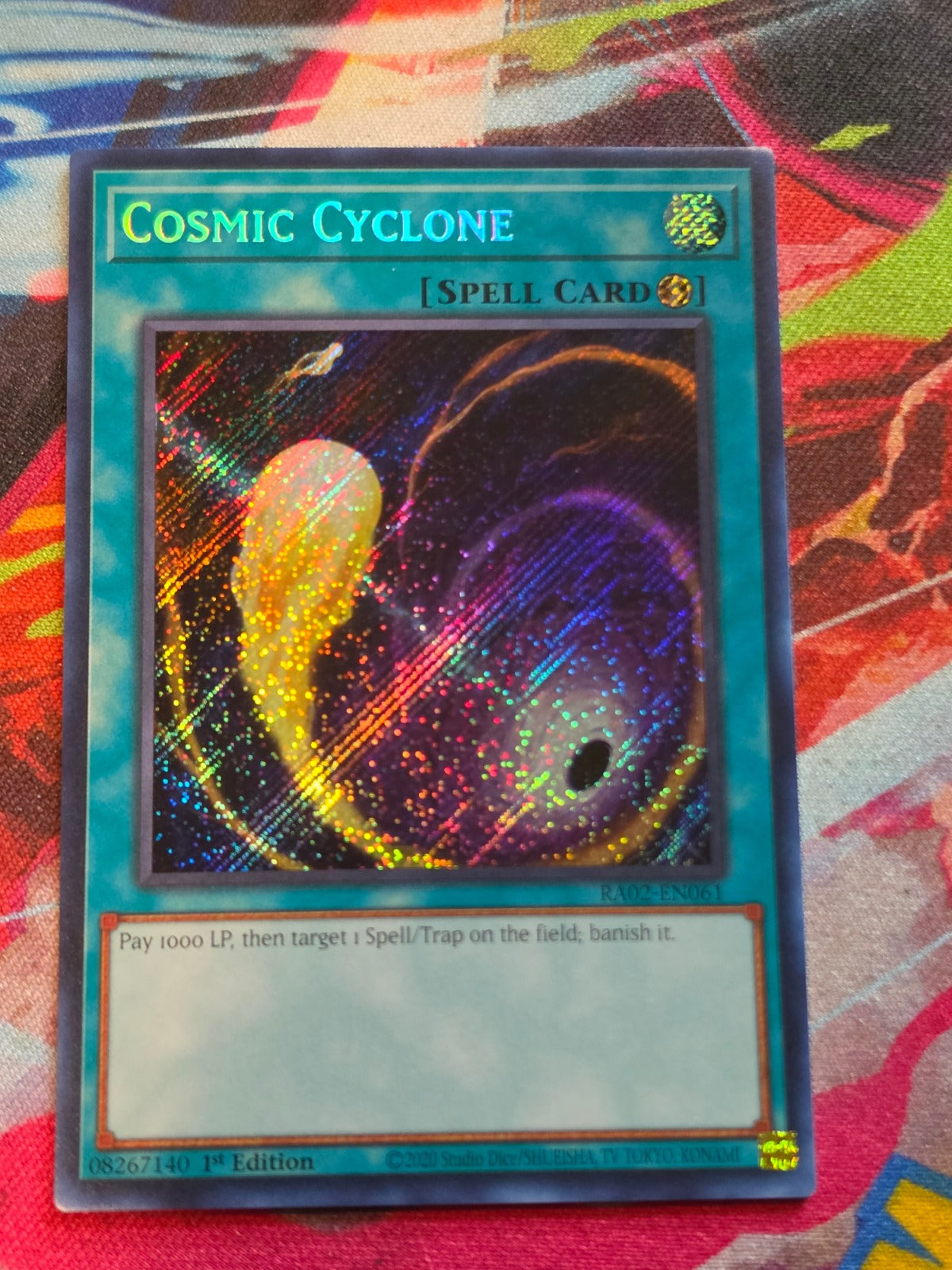 Cosmic Cyclone (Secret Rare) Secret Rare 25th Anniversary Rarity Collection II RA02-EN061 NM