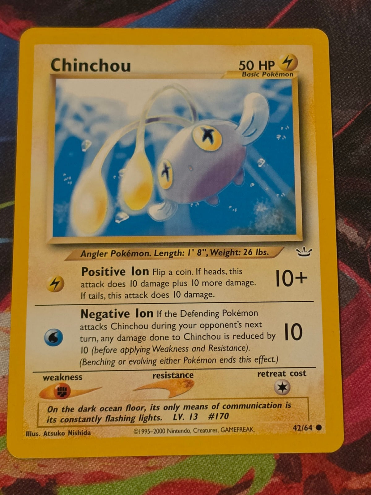 Chinchou - 42/64 - Neo Revelation - Common - Unlimited - NM Pokemon