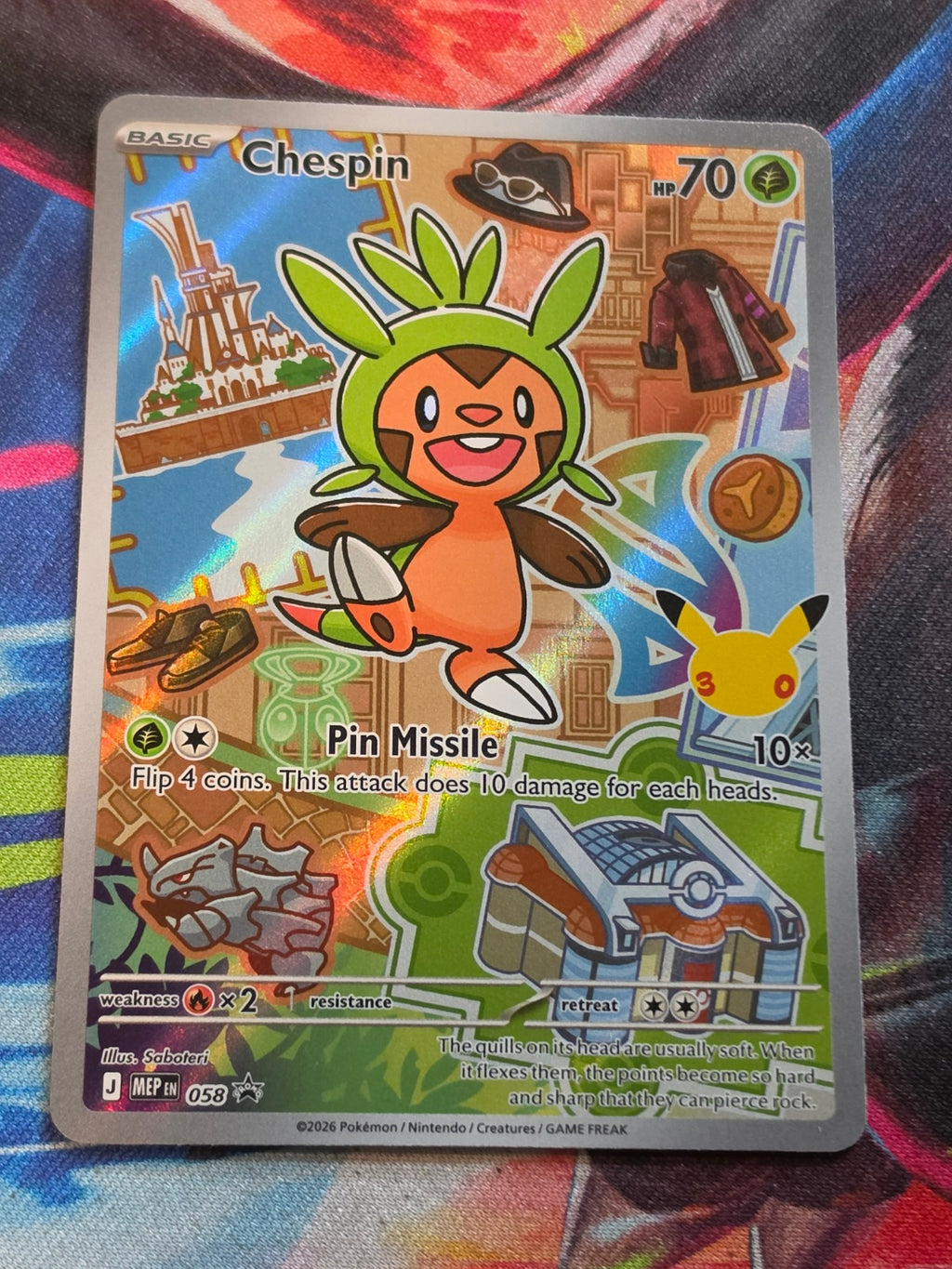 Chespin Promo ME: Mega Evolution Promo 058 NM Pokemon