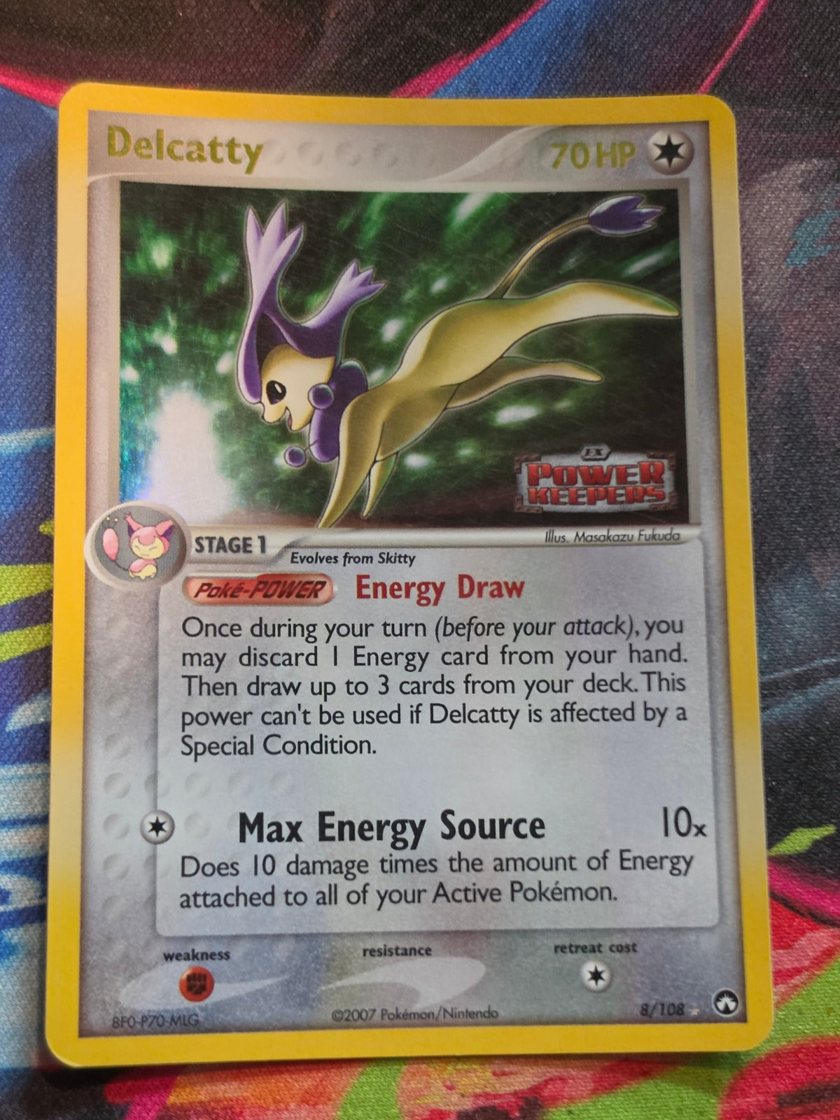 Delcatty Holo Rare Reverse Holo EX Power Keepers 8/108 LP Pokemon