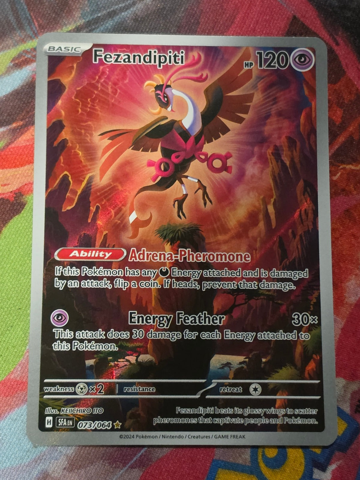 Fezandipiti Illustration Rare SV: Shrouded Fable 073/064 NM Pokemon