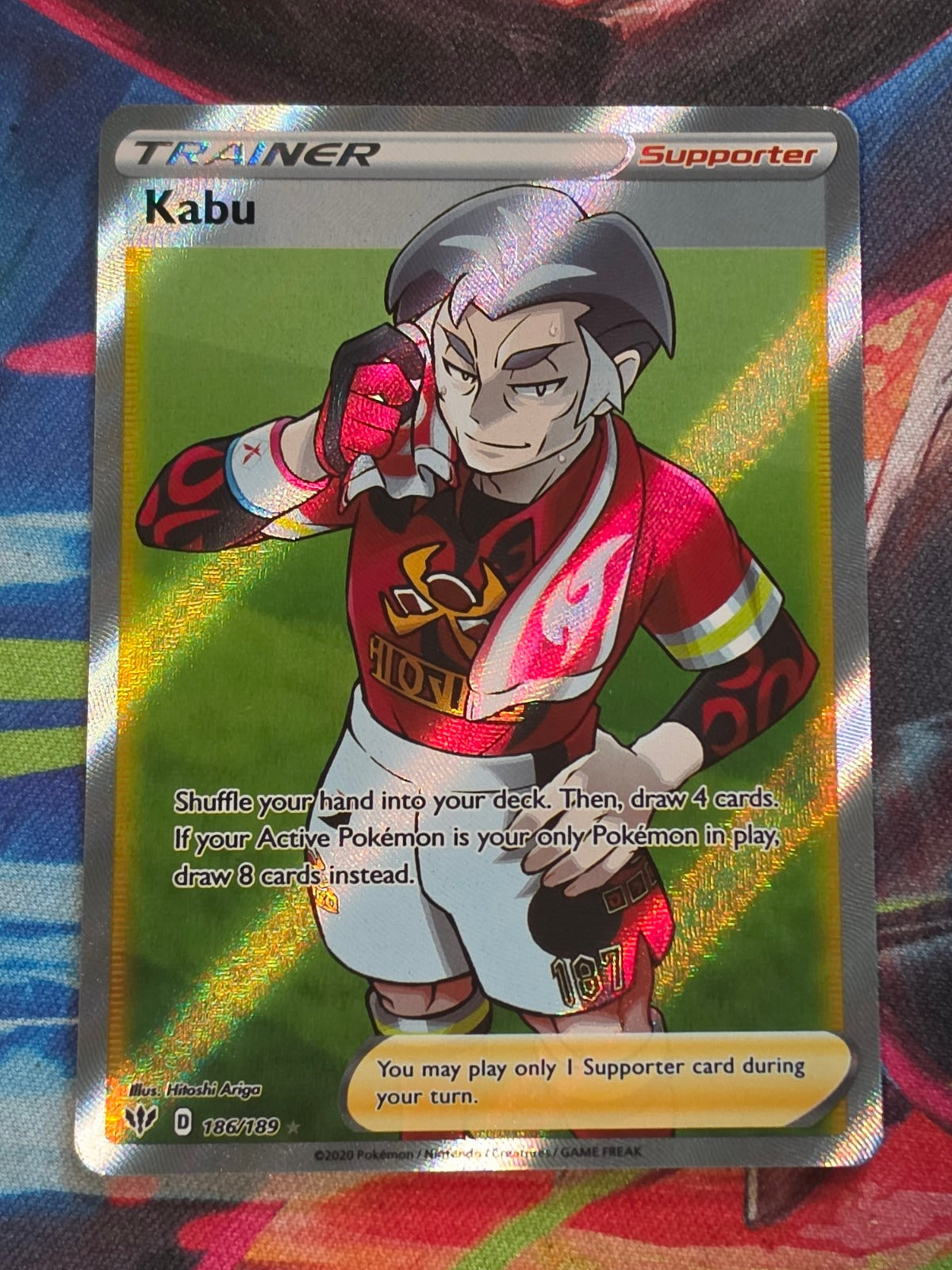 Kabu (Full Art) Ultra Rare SWSH03: Darkness Ablaze 186/189 NM Pokemon
