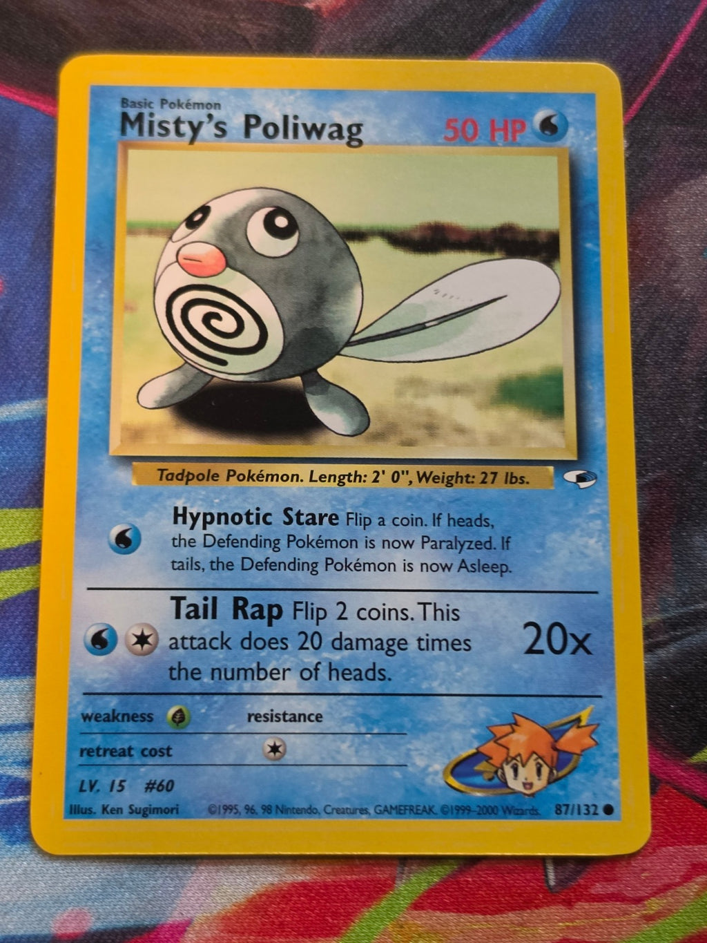 Misty's Poliwag - 087/132 - Gym Heroes - Common - Unlimited - NM Pokemon