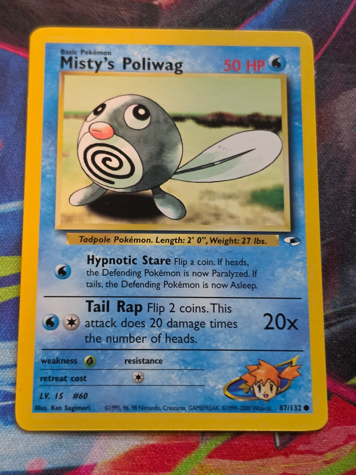 Misty's Poliwag - 087/132 - Gym Heroes - Common - Unlimited - NM Pokemon
