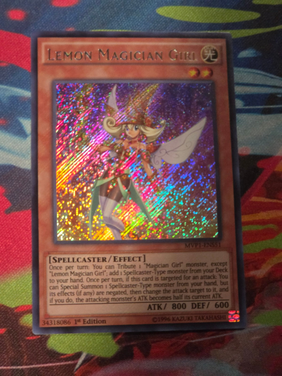 Lemon Magician Girl Secret Rare The Dark Side of Dimensions Movie Pack: Secret Edition MVP1-ENS51 1st Edition LP Yu-Gi-Oh!