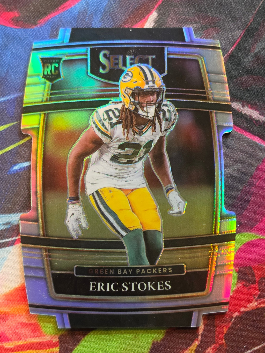 Eric Stokes 2021 Panini Select - Silver Prizm Die Cut 88 NM Football