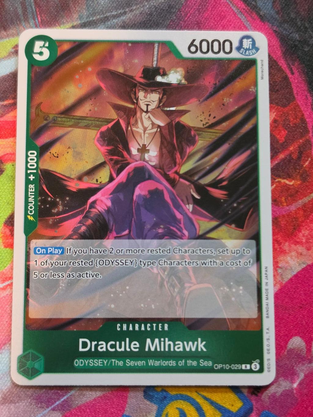 Dracule Mihawk R Royal Blood OP10-029 NM One Piece