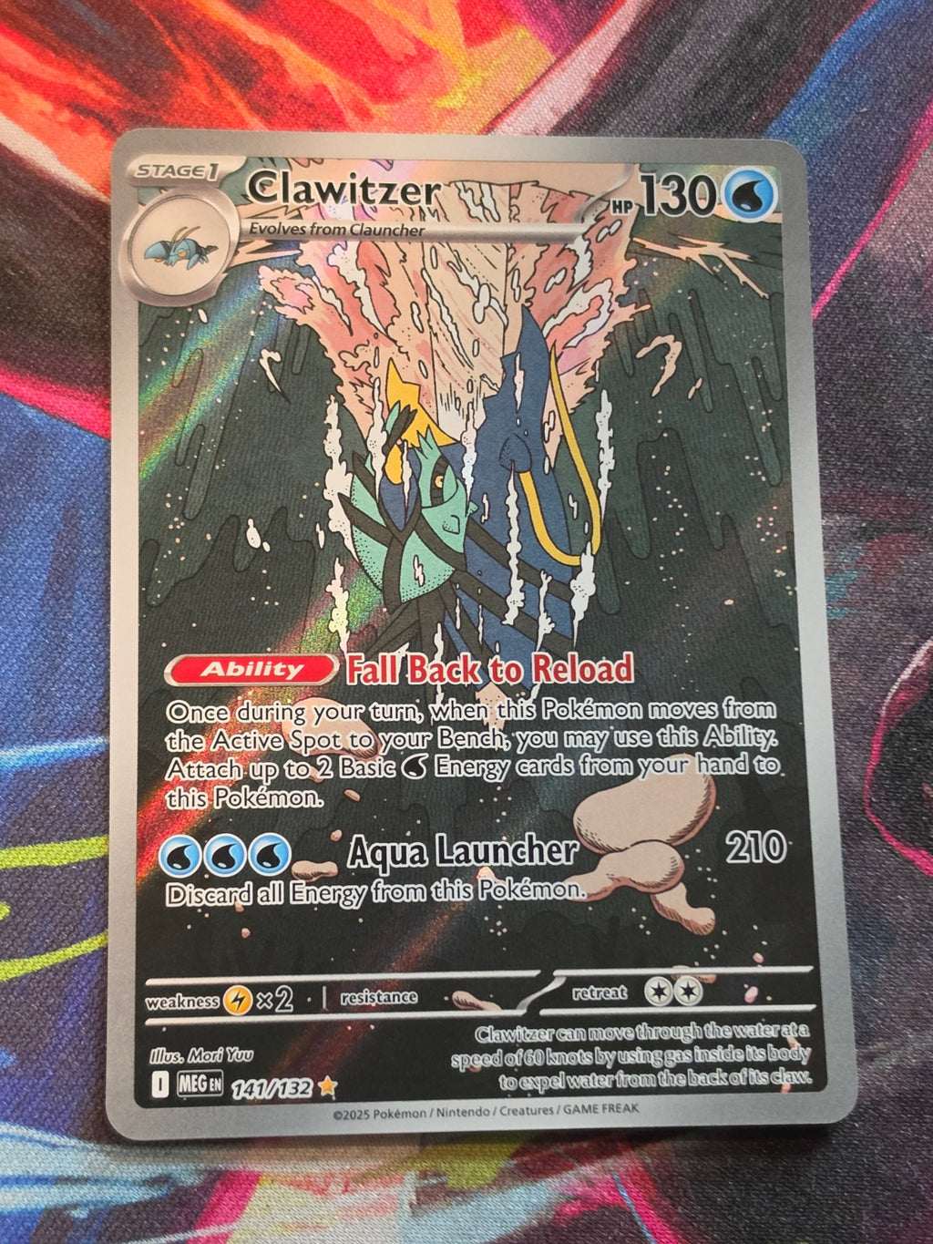 Clawitzer Illustration Rare ME01: Mega Evolution 141/132 NM Pokemon
