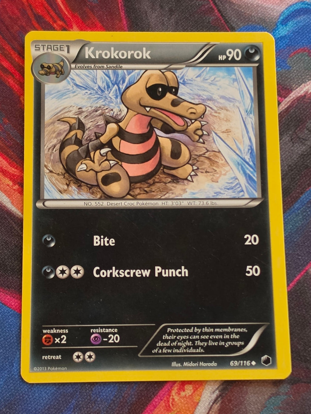 Krokorok - 69/116 - Plasma Freeze - Uncommon - NM - Pokemon