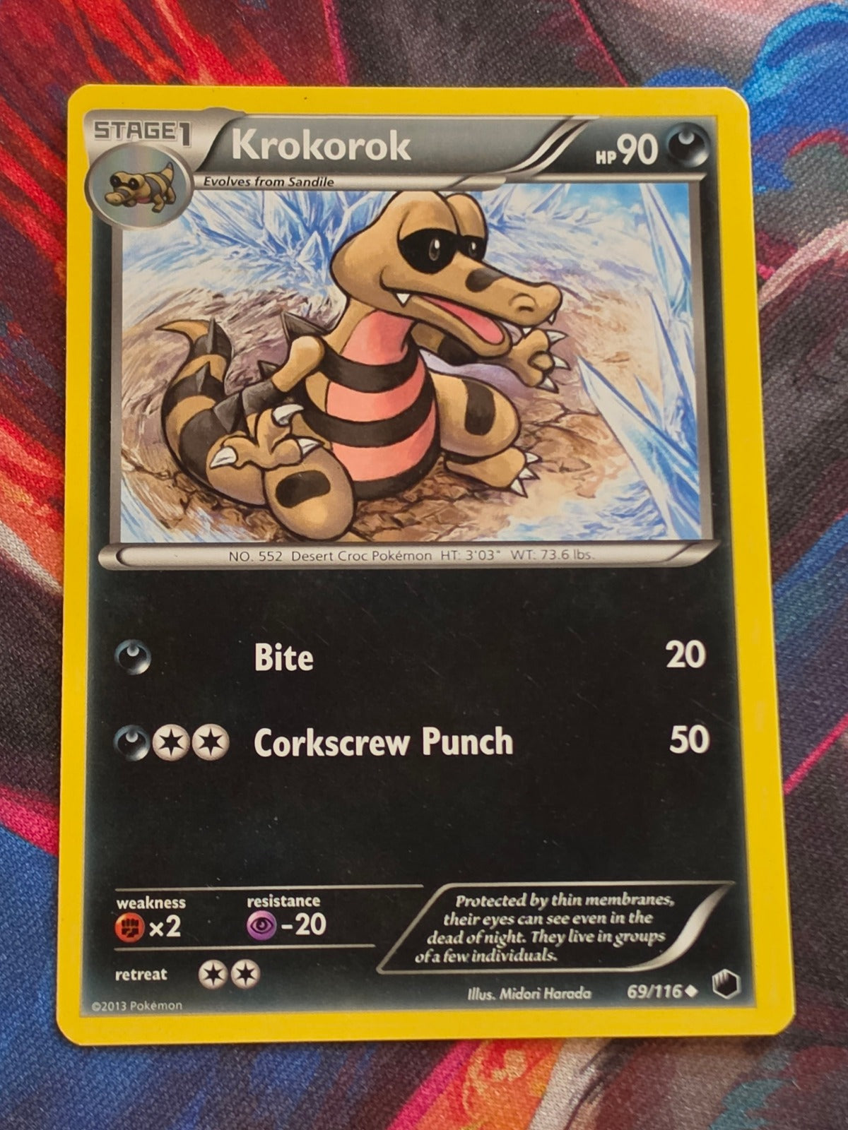 Krokorok - 69/116 - Plasma Freeze - Uncommon - NM - Pokemon