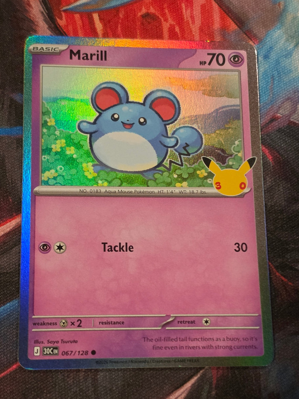 Marill - 067/128 - ME: 30th Celebration - Common - NM - Pokemon