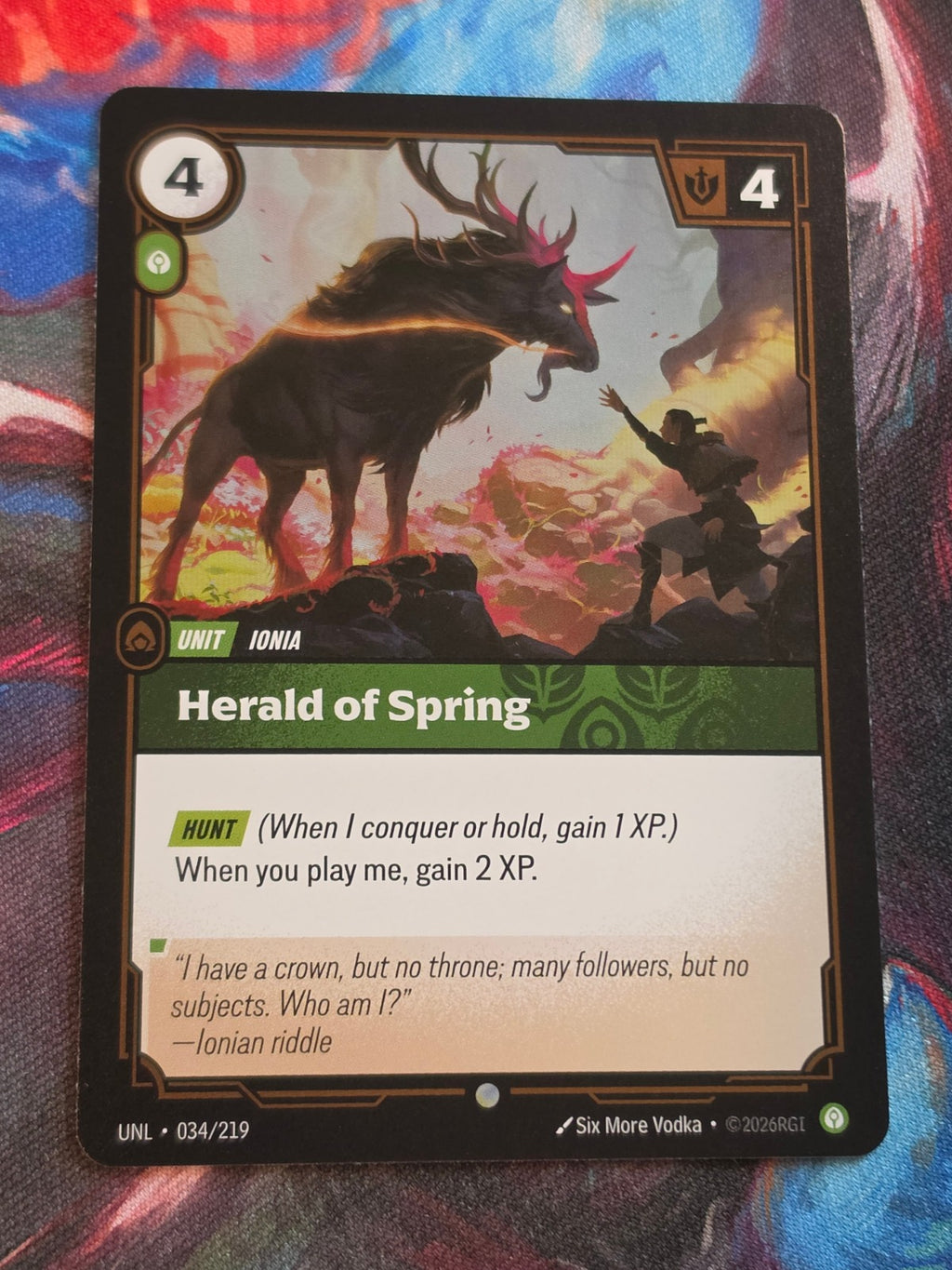 Herald of Spring - 034/219 - Unleashed - Common - NM