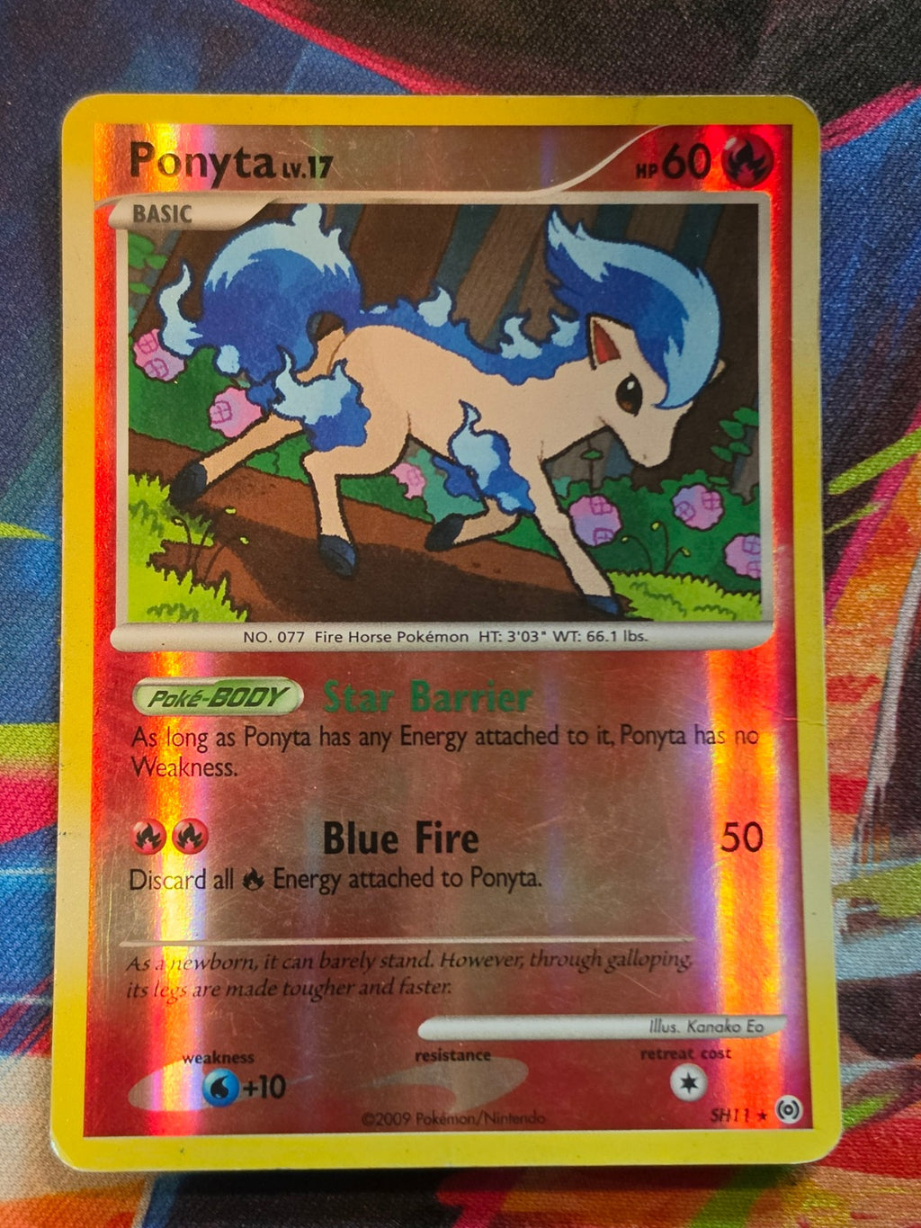 Ponyta (Shiny) Shiny Holo Rare Reverse Holo Arceus SH11 HP Pokemon