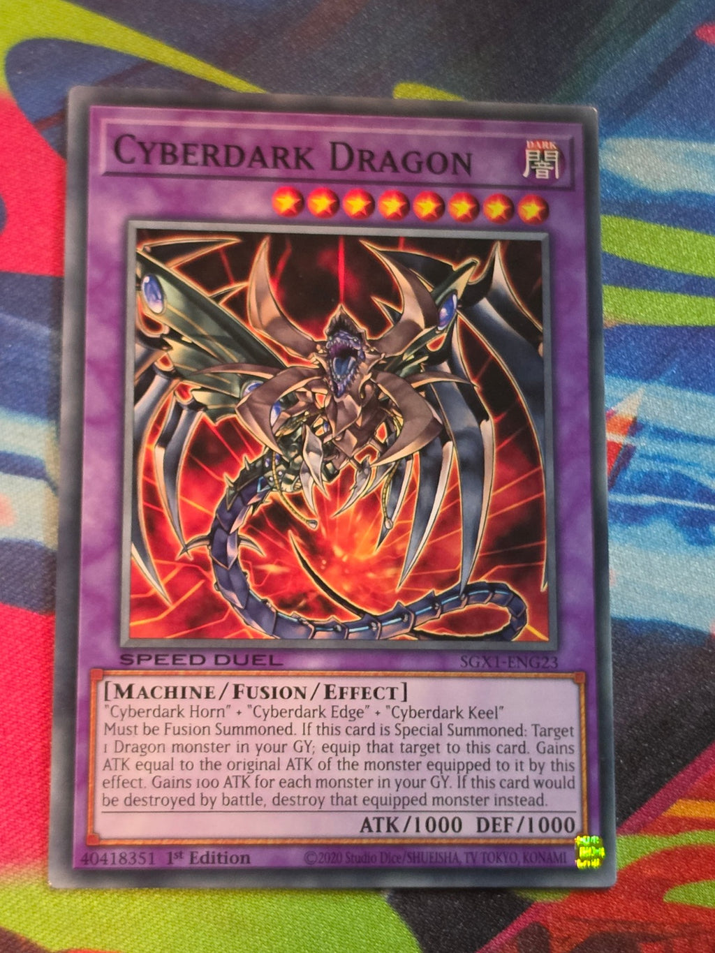 Cyberdark Dragon Common Speed Duel GX: Duel Academy Box SGX1-ENG23 1st Edition LP Yu-Gi-Oh!