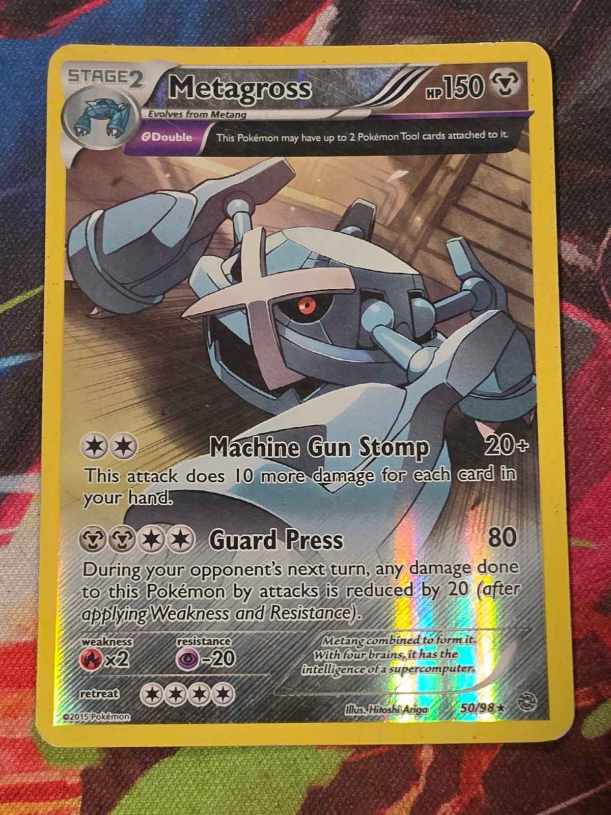 Metagross (50) Reverse Holo Rare XY - Ancient Origins 50/98 HP Pokemon