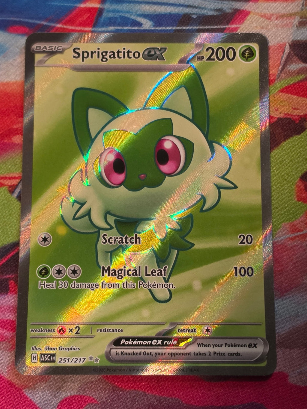 Sprigatito ex Ultra Rare ME: Ascended Heroes 251/217 NM