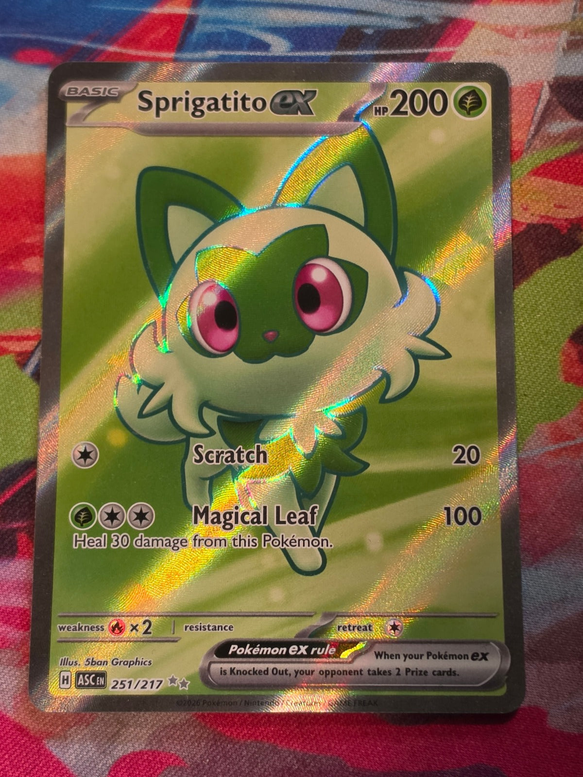Sprigatito ex Ultra Rare ME: Ascended Heroes 251/217 NM