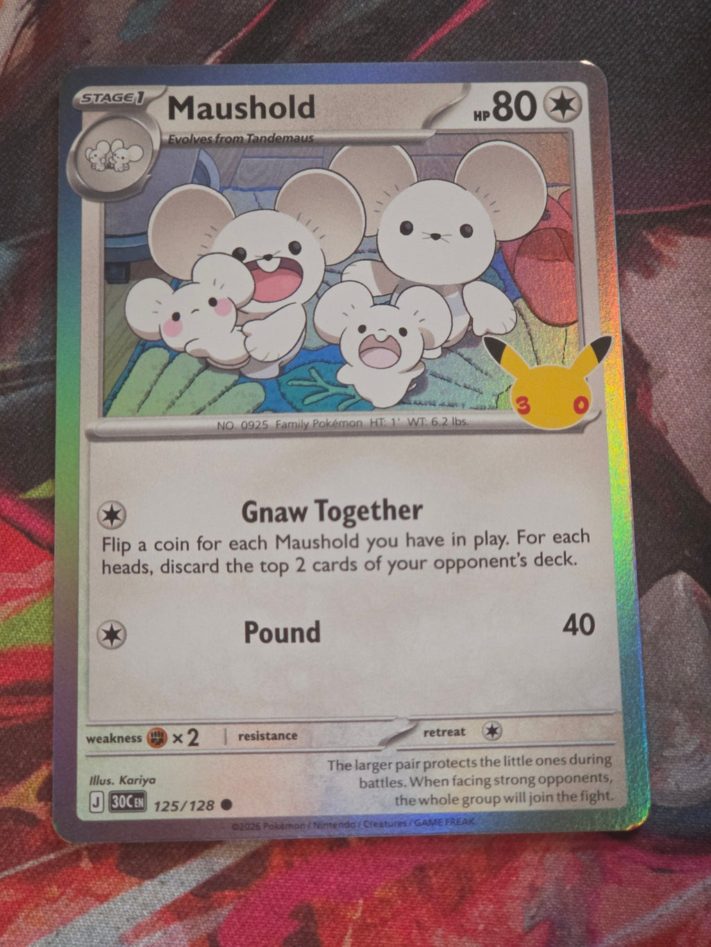 Maushold Common ME: 30th Celebration 125/128 NM Pokemon