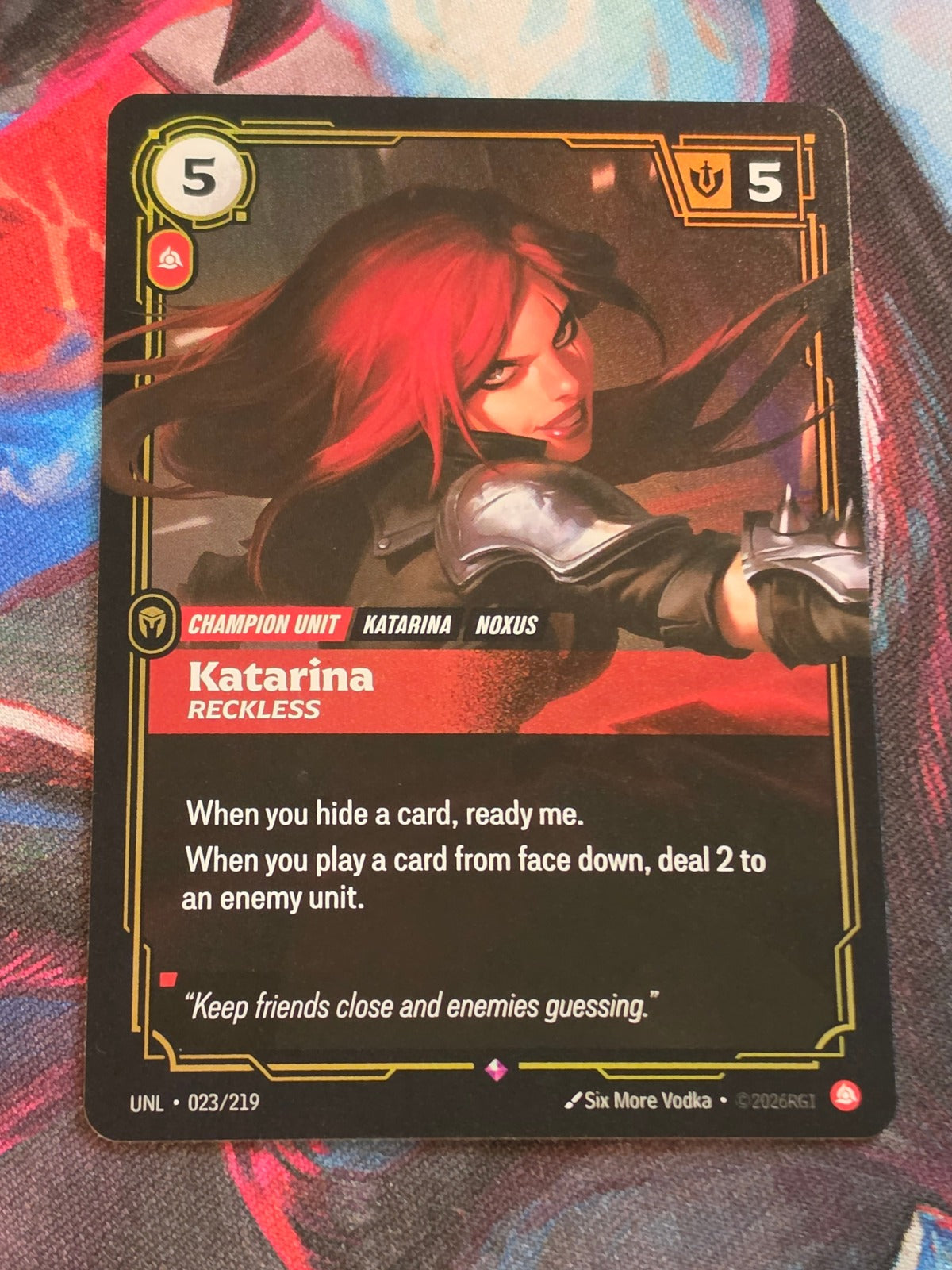 Katarina, Reckless - 023/219 - Unleashed - Rare - NM