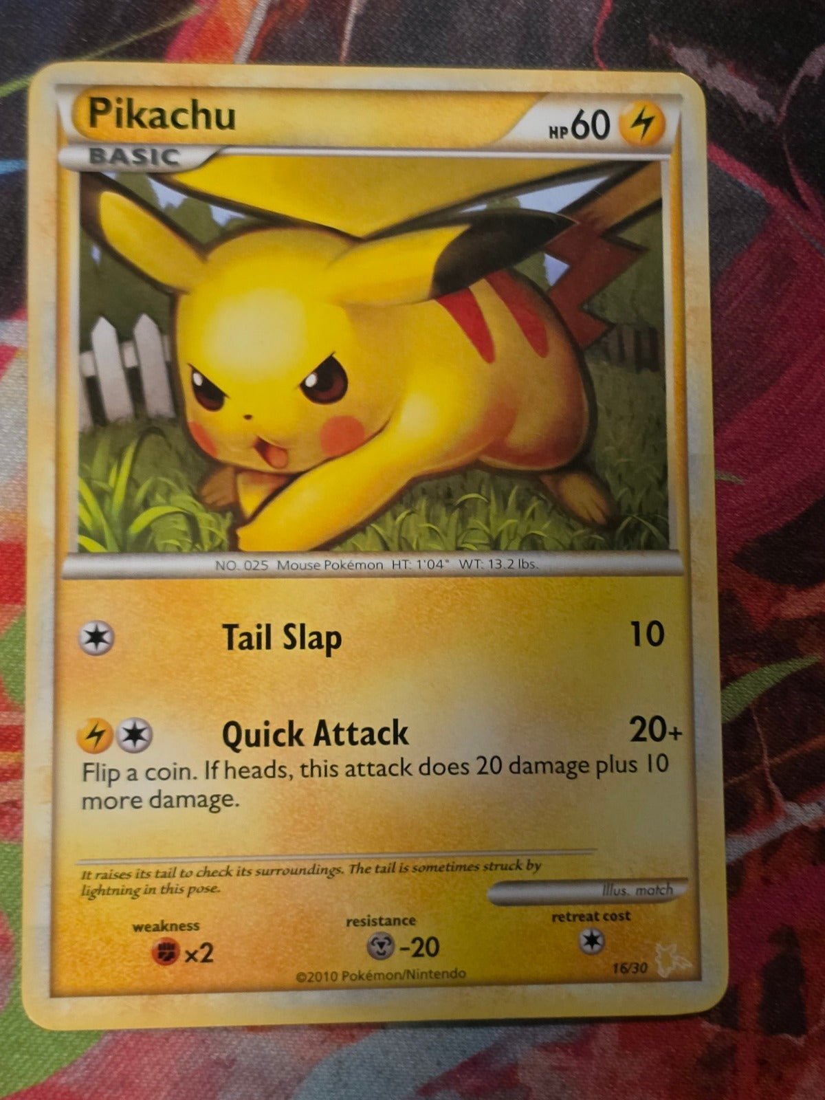 Pikachu (#16) Common HGSS Trainer Kit: Gyarados & Raichu 16/30 LP Pokemon