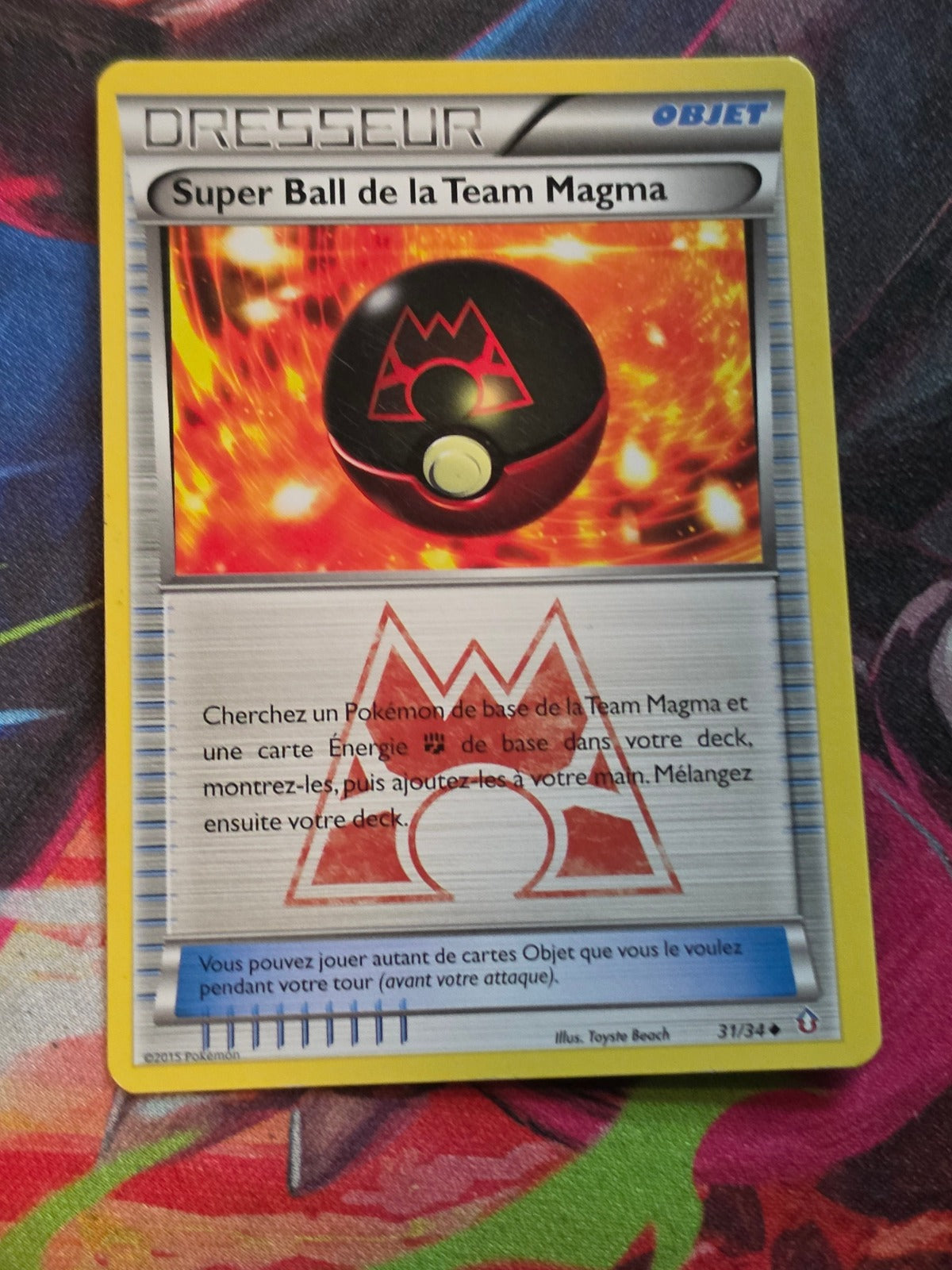 Team Magma's Great Ball - 31/34 - Double Crisis - Uncommon - LP - French Pokemon