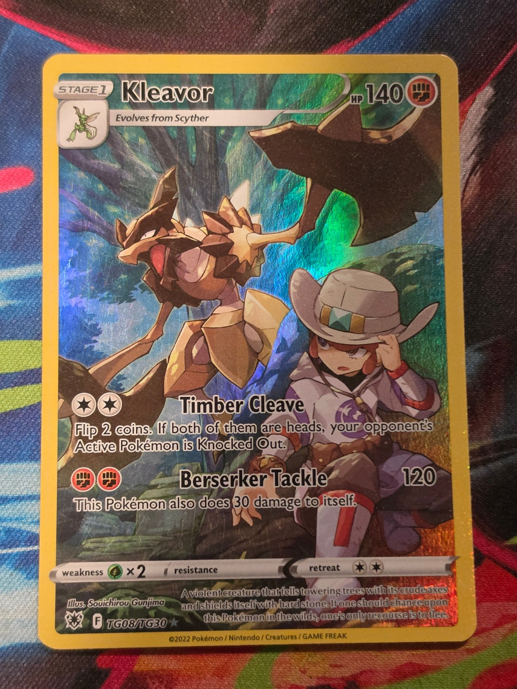 Kleavor Ultra Rare SWSH10: Astral Radiance Trainer Gallery TG08/TG30 LP+ Pokemon