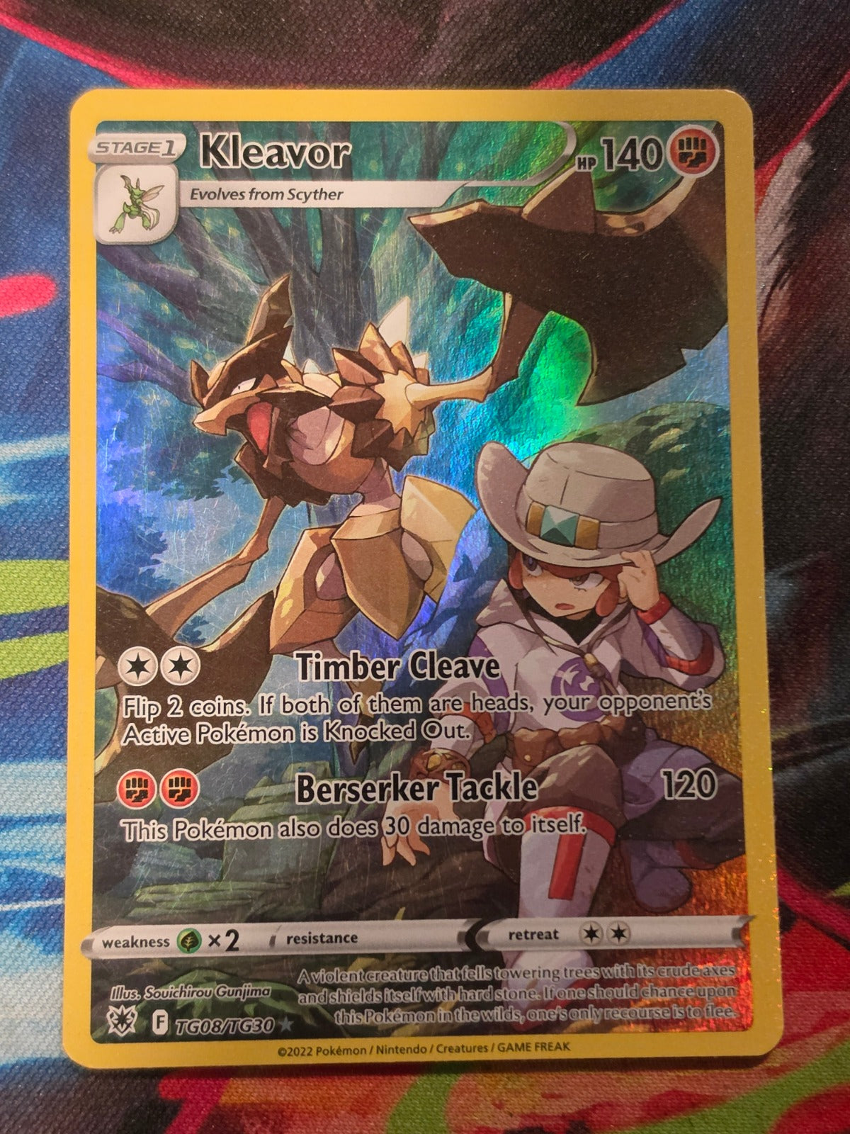 Kleavor Ultra Rare SWSH10: Astral Radiance Trainer Gallery TG08/TG30 LP+ Pokemon