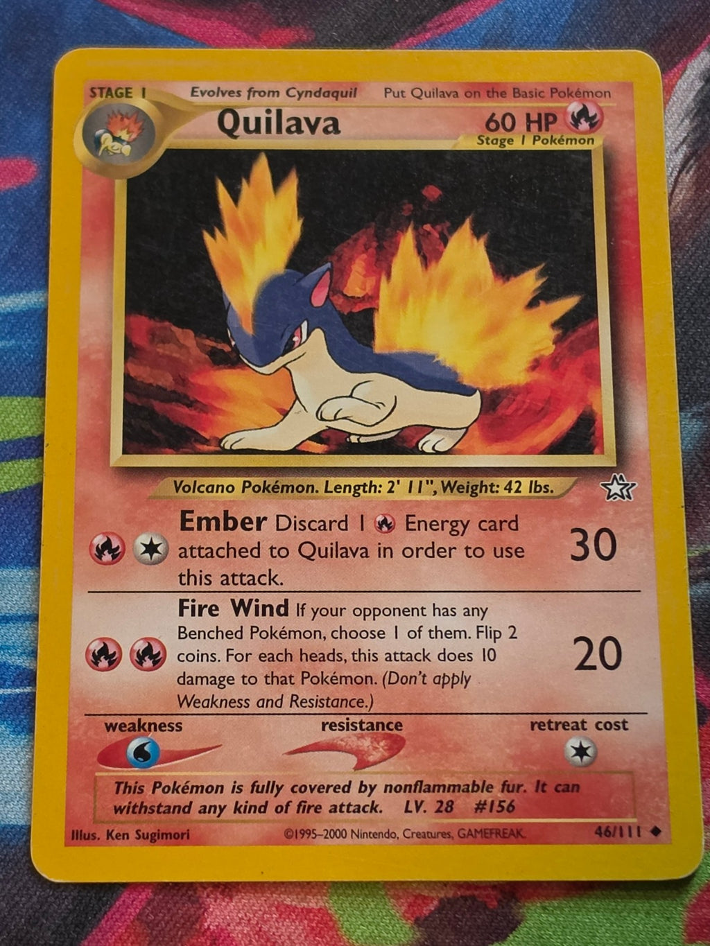 Quilava (46) - 046/111 - Neo Genesis - Uncommon - Unlimited - LP Pokemon