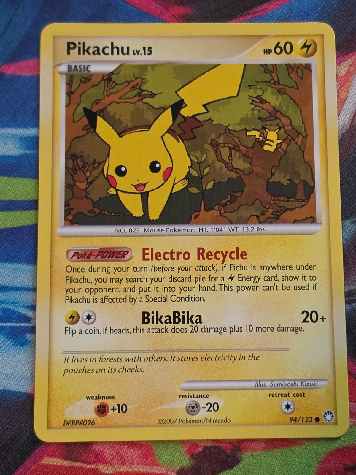 Pikachu Common Mysterious Treasures 94/123 LP Pokemon