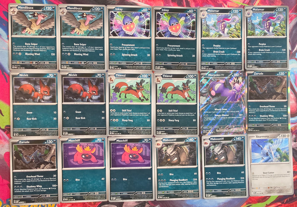 Pokemon Pitch Black Complete Master Base Set Lot 001-084 - 158 Cards - Reverse Holo + ex - NM