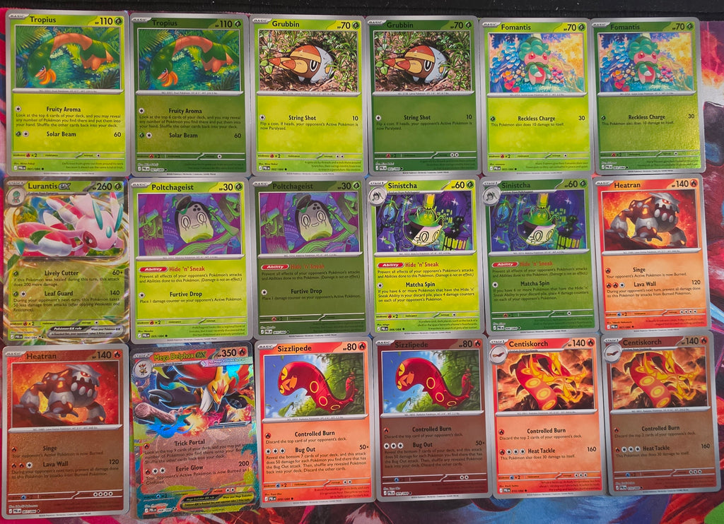 Pokemon Pitch Black Complete Master Base Set Lot 001-084 - 158 Cards - Reverse Holo + ex - NM
