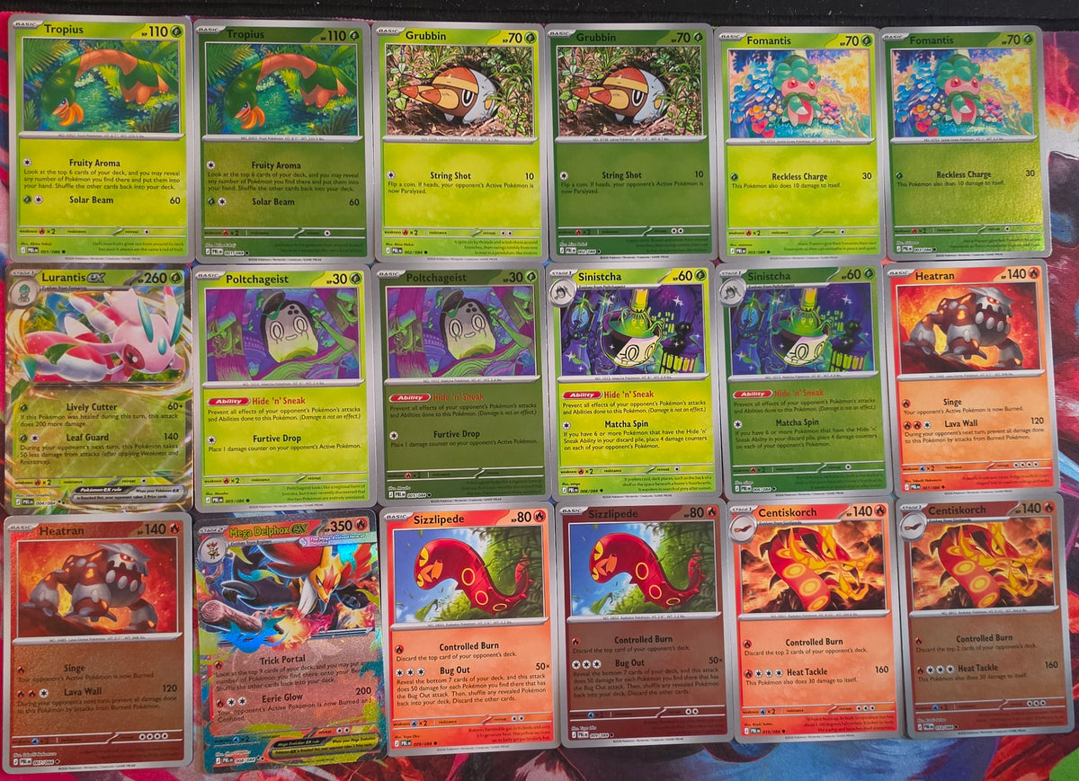 Pokemon Pitch Black Complete Master Base Set Lot 001-084 - 158 Cards - Reverse Holo + ex - NM